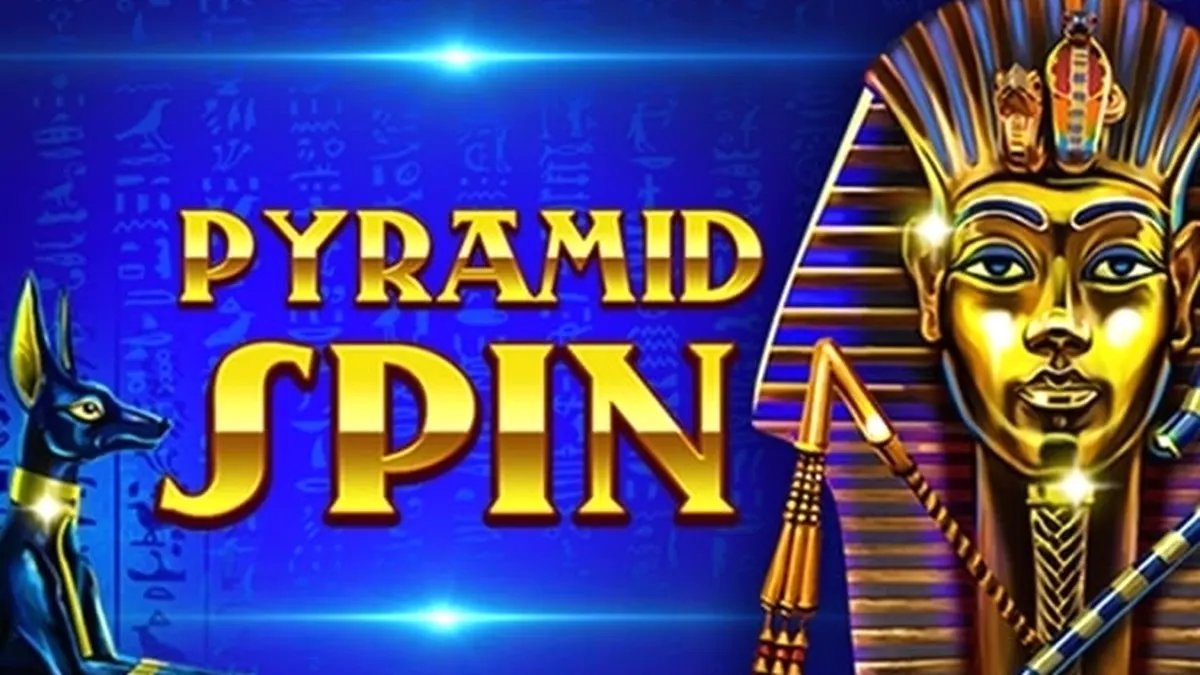 Tampilan visual slot Pyramid Spin dengan tema Mesir kuno